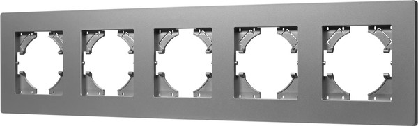 Изображение товара Рамка для выключателей и розеток Arlight FRM-PERIO-PL-5-GR / 049764