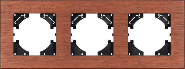 Изображение товара Рамка для выключателей и розеток Arlight FRM-XSILO-WD-3-NL / 050873