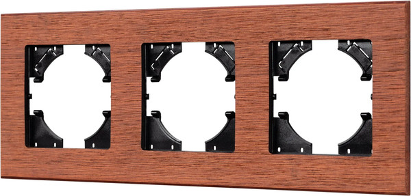 Изображение товара Рамка для выключателей и розеток Arlight FRM-XSILO-WD-3-NL / 050873