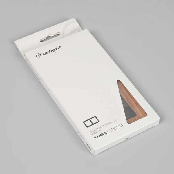 Изображение товара Рамка для выключателей и розеток Arlight FRM-XSILO-WD-2-SNL / 051273