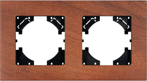 Изображение товара Рамка для выключателей и розеток Arlight FRM-XSILO-WD-2-NL / 050871