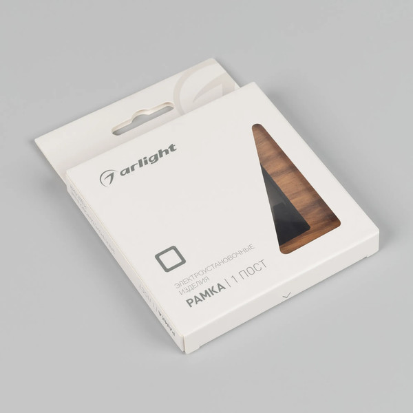 Изображение товара Рамка для выключателей и розеток Arlight FRM-XSILO-WD-1-SNL / 051271