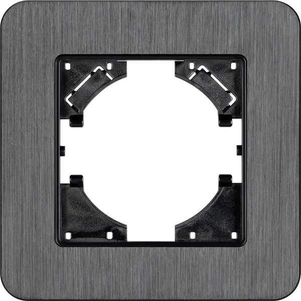 Изображение товара Рамка для выключателей и розеток Arlight FRM-AKIRY-AL-1-BK / 049681
