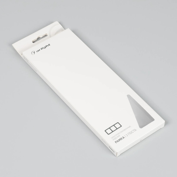 Изображение товара Рамка для выключателей и розеток Arlight FRM-AKIRY-AL-3-BK / 049729