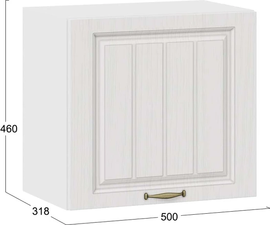 Изображение товара Шкаф навесной для кухни ТриЯ Лина 1ВВ5Г с одной откидной дверью (белый/белый)