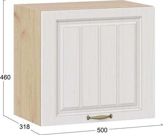 Изображение товара Шкаф навесной для кухни ТриЯ Лина 1ВВ5Г с одной откидной дверью (дуб крафт золотой/белый)