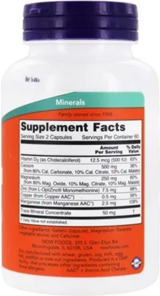 Изображение товара Мультиминеральный комплекс NOW CAL-MAG (120 капсул)