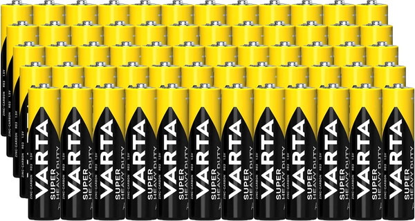 Изображение товара Комплект батареек Varta Superlife Heavy Duty AAA/R03 SP2 / 2003101352 (60шт)