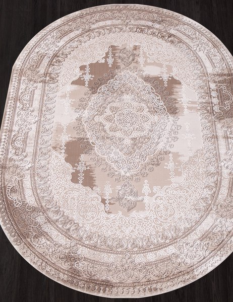 Изображение товара Ковер Karmen Hali Armina 03704A - BROWN / BROWN OVAL (1.6х2.3)