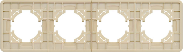 Изображение товара Рамка для выключателей и розеток Arlight FRM-OMALI-SFGS-4-GD / 049719