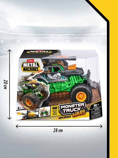 Изображение товара Автомобиль игрушечный Zuru Metal Machines. Монстр-трак Костолом / 44156