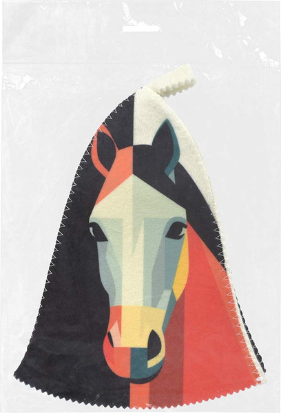 Изображение товара Шапка для бани Банные Штучки Лошадь в стиле авангард / 41500