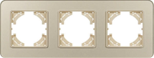 Изображение товара Рамка для выключателей и розеток Arlight FRM-OMALI-SFGS-3-GD / 049715