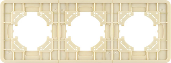 Изображение товара Рамка для выключателей и розеток Arlight FRM-OMALI-SFGS-3-GD / 049715