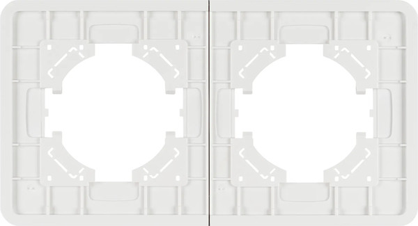 Изображение товара Рамка для выключателей и розеток Arlight FRM-OMALI-SFGS-2-WH / 049708