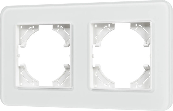 Изображение товара Рамка для выключателей и розеток Arlight FRM-OMALI-SFGS-2-WH / 049708