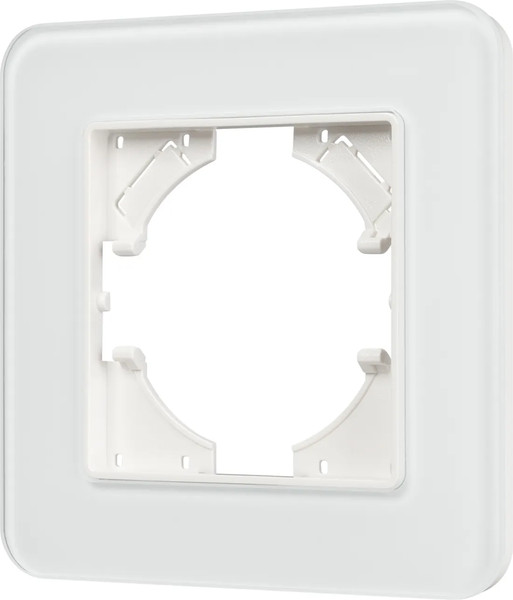 Изображение товара Рамка для выключателей и розеток Arlight FRM-OMALI-SFGS-1-WH / 049675