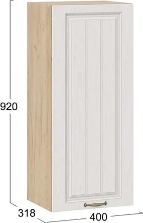 Изображение товара Шкаф навесной для кухни ТриЯ Лина 1ВВ4 с одной дверью (дуб крафт золотой/белый)