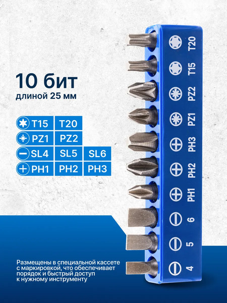 Изображение товара Набор бит Scheppach С гибким валом / Sch-7012S (66028)