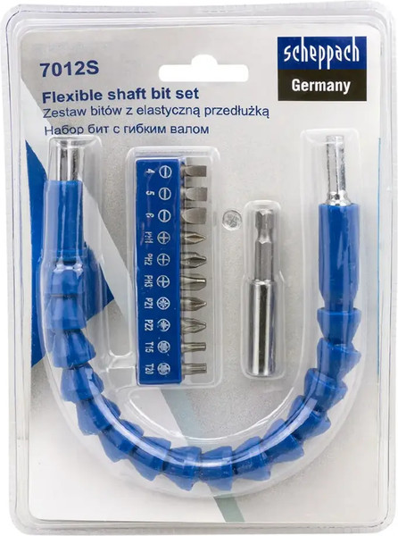 Изображение товара Набор бит Scheppach С гибким валом / Sch-7012S (66028)