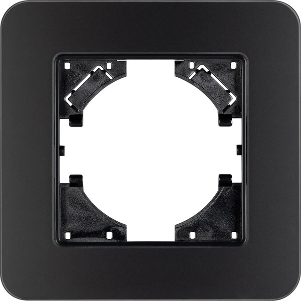 Изображение товара Рамка для выключателей и розеток Arlight FRM-OMALI-SFGS-1-BK / 049676