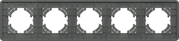 Изображение товара Рамка для выключателей и розеток Arlight FRM-OMALI-GS-5-GR / 049706