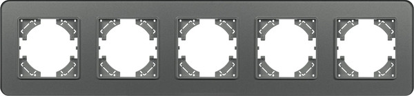 Изображение товара Рамка для выключателей и розеток Arlight FRM-OMALI-GS-5-GR / 049706