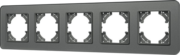 Изображение товара Рамка для выключателей и розеток Arlight FRM-OMALI-GS-5-GR / 049706