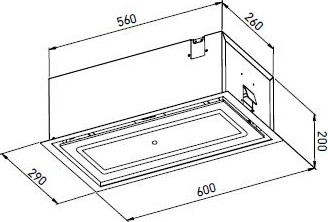 Изображение товара Вытяжка скрытая ZORG Akord 1060 60 S (черный)