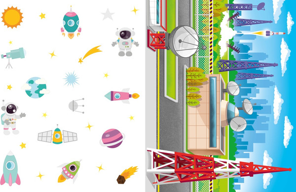 Изображение товара Развивающая книга Махаон Объемные игрушки из бумаги. Космические ракеты, мягкая обложка (Малецкая Кира)