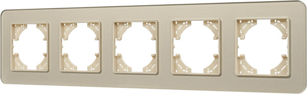 Изображение товара Рамка для выключателей и розеток Arlight FRM-OMALI-GS-5-GD / 049707