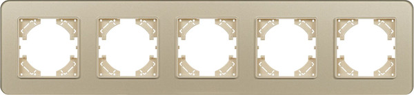 Изображение товара Рамка для выключателей и розеток Arlight FRM-OMALI-GS-5-GD / 049707