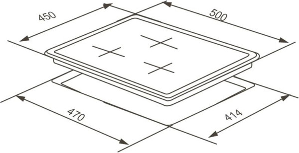Изображение товара Газовая варочная панель ZORG HAG45 FDW WH