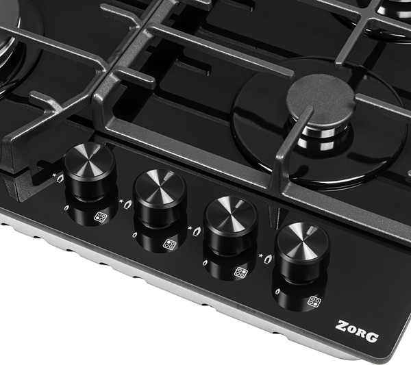Изображение товара Газовая варочная панель ZORG HAG63 FDW BL