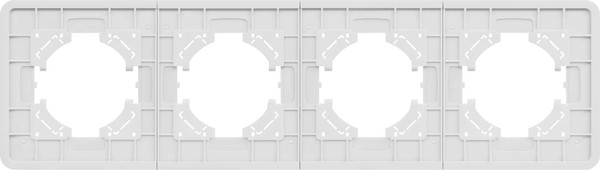 Изображение товара Рамка для выключателей и розеток Arlight FRM-OMALI-GS-4-WH / 049700