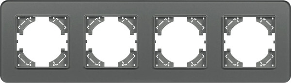 Изображение товара Рамка для выключателей и розеток Arlight FRM-OMALI-GS-4-GR / 049702