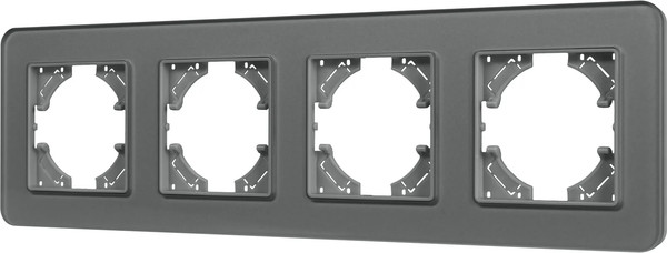 Изображение товара Рамка для выключателей и розеток Arlight FRM-OMALI-GS-4-GR / 049702