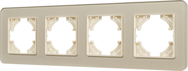 Изображение товара Рамка для выключателей и розеток Arlight FRM-OMALI-GS-4-GD / 049703