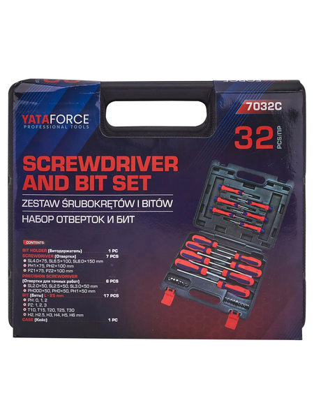Изображение товара Набор отверток Yataforce YF-7032C (66046)