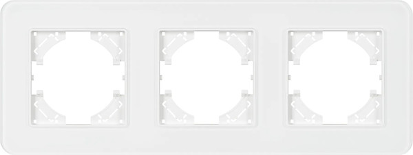 Изображение товара Рамка для выключателей и розеток Arlight FRM-OMALI-GS-3-WH / 049696