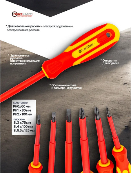 Изображение товара Набор отверток ForceKraft FK-2126