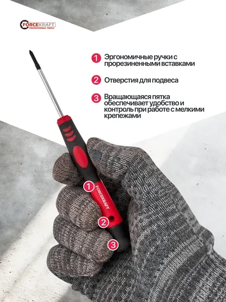 Изображение товара Набор отверток ForceKraft FK-7006PC