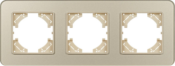 Изображение товара Рамка для выключателей и розеток Arlight FRM-OMALI-GS-3-GD / 049699
