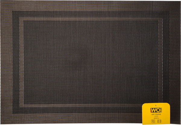 Изображение товара Набор плейсматов Wo Home Art Frame / WO1043-4 (4шт, черный)