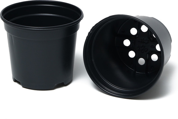 Изображение товара Набор горшков для рассады GREENGO 40x20см (8шт, черный)