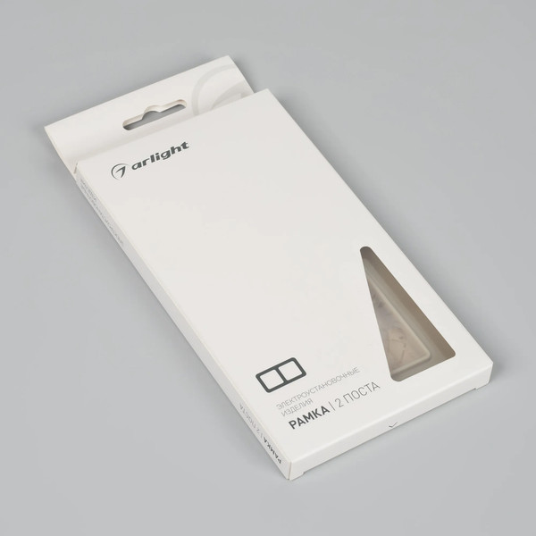 Изображение товара Рамка для выключателей и розеток Arlight FRM-OMALI-GS-2-GD / 049695