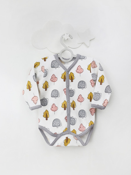 Изображение товара Боди для малышей Rant Деревья с длинным рукавом / 6488-80 (р.80)