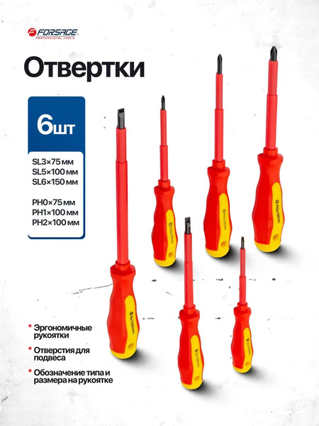 Изображение товара Набор отверток Forsage F-2827