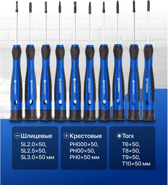 Изображение товара Набор отверток Forsage F-7010P (65969)