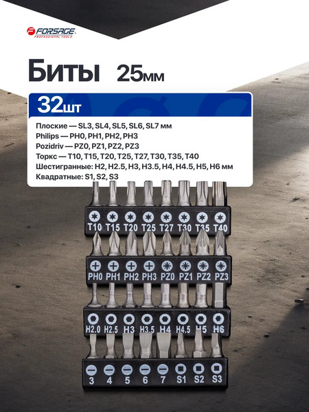 Изображение товара Набор отверток Forsage F-7050B